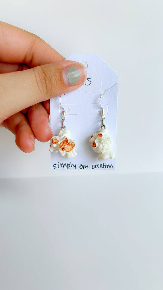 Unflavored Popcorn Earrings